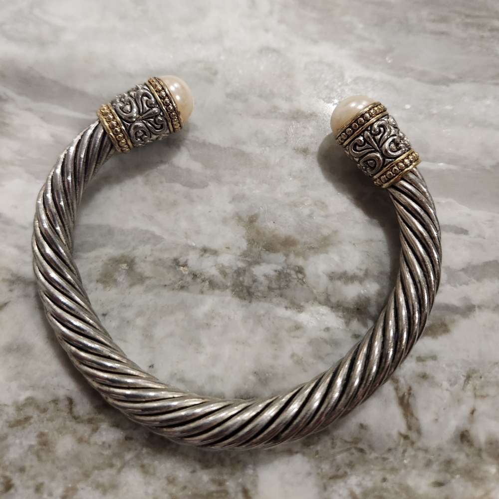 Twisted Cable Silver Bracelet - image 2